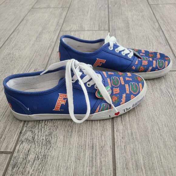 Florida Gators Bradford Exchange Women’s Canvas Sneakers Size 6 - Picture 1 of 12
